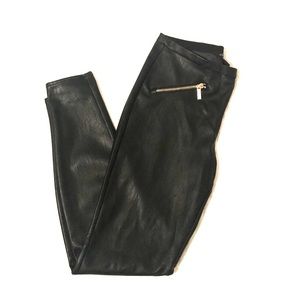 Armani Exchange Faux Leather Leggings